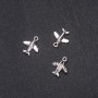 Airplane pendant findings, 16x13mm, packaging 20 g +/- 30 pcs