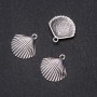 Shell Pendant Findings 24x25mm, Packaging 20g ± 8 pcs