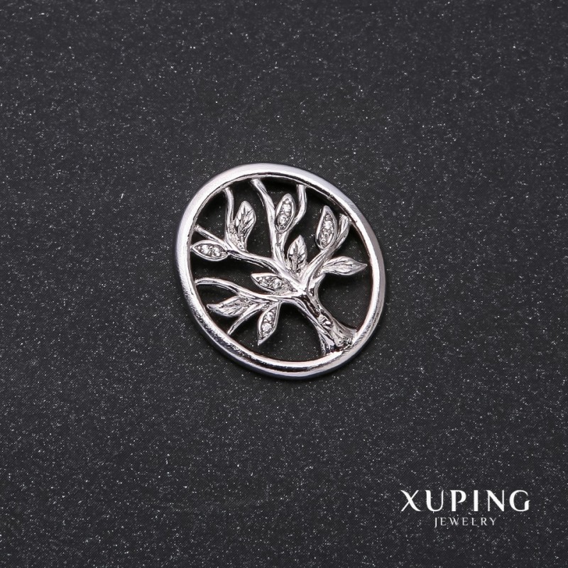 Xuping Tree Pendant 25x22 mm Rhodium