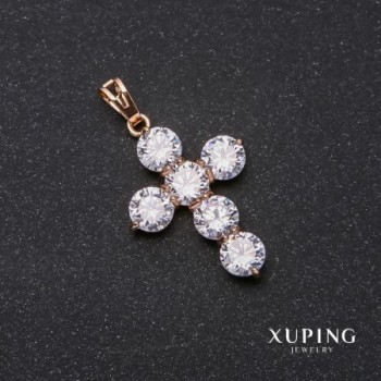 Кулон Xuping Хрест 23х32х40мм позолота 18к