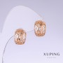Xuping Earrings, 14mm length, 8mm thickness, 18K plating