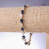 Xuping bracelet with blue cubic zirconia 'Sapphire'