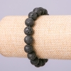 Bracelet with lava stone - lava bead, 8 mm diameter, 18 cm length on elastic
