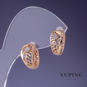 Xuping Earrings 8x14mm '18K Gold-Plated'