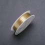 Gold-colored jewelry wire, 0.3 mm diameter, 18 m spool