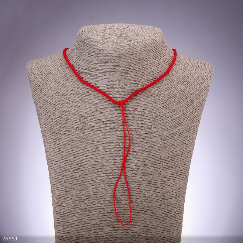 Red neck cord, diameter 2.5 mm, length 50 cm