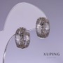 Xuping Rhodium Earrings 16x8mm