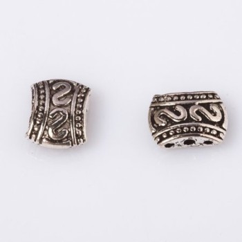 Row spacer for a single strand 'S' pattern, metal 11x8mm, finish 20g (±14 pcs)