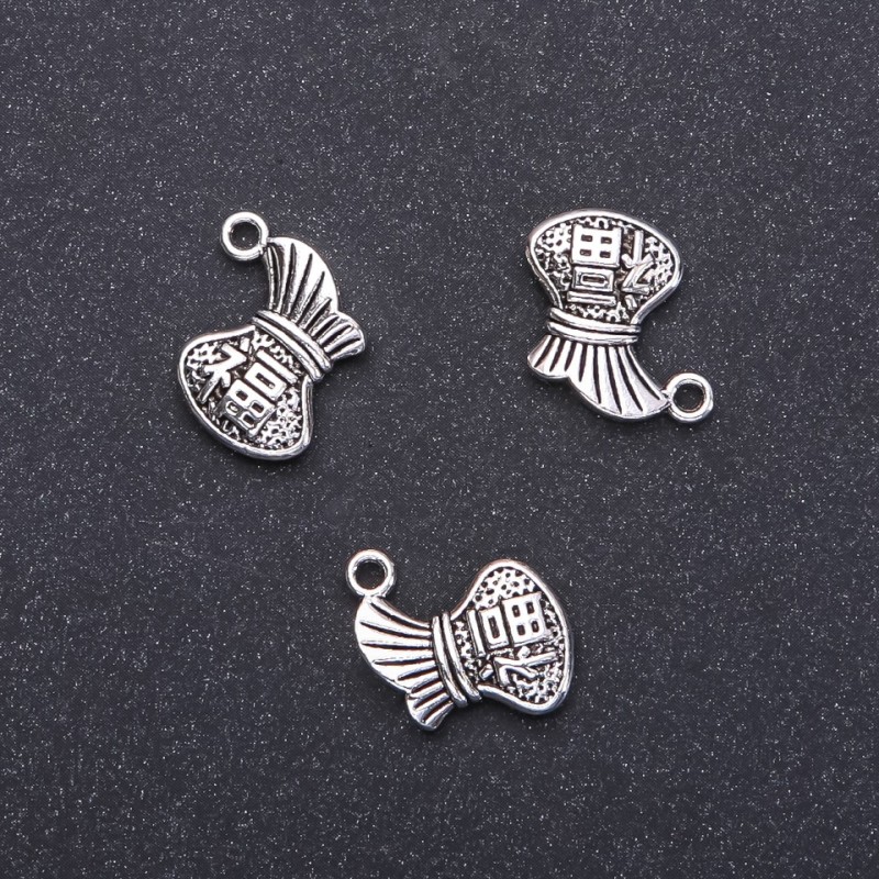 Pendant hardware 'Pouch', diameter 14 mm, length 15 mm in-dmm packaging 20, 8 g, 11 pcs. (+ -)