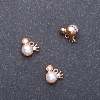 Crown Pendant Finding, 11 mm diameter, 13 mm length, 1.5 mm hole diameter, packaging 9 pcs