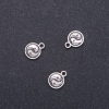 Yin-Yang Pendant Finding, 10 mm diameter, 13 mm length, hole diameter 1.9 mm, packaging 20 g, 30 pcs (+ -)