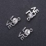 LOVE Pendant Findings, diameter 12 mm, L2m in-d, 3 mm packaging 8 pcs (+ -)