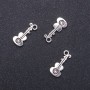 Guitar Pendant Findings, diameter 9mm, length 1 m, packaging 20 g, 16 pcs (+ -)