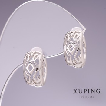 Xuping Rhodium Earrings 7x14mm