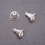 End Cap Fittings, 11x10 mm, inner diameter 5x5 mm, packaging 20 g ±16 pcs