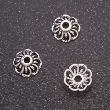 End Cap Fittings, 9 mm Diameter, packaging +/- 56 pcs