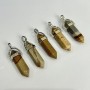 Hexagonal Landscape Jasper Pendant 40x8mm+