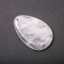 Teardrop Pendant White Quartz 55x35mm (+-)