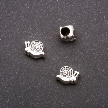 Bead Insert Pandora Spiral, 11×9 mm, inner diameter 4 mm, weight 20 g ± 11 pcs