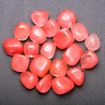 Natural Chalcedony Tumbled Stone 15x20 mm (+-) 100 g pack