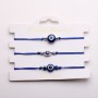 Adjustable Cord Bracelets 'Eye' Pack of 3