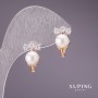 Xuping Pearl Earrings 'Majorca' 16x10mm 18K Gold-Plated