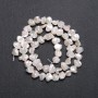Natural baroque pearl beads on a string with a warm "petrol" sheen, warm shade, diameter 8 mm, length 40 cm (+/-)