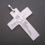 Mother-of-Pearl Cross Pendant 64×48×78 mm