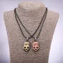 Pair of Skull Friendship Pendants, length 42–48 cm, diameter 40×23 mm