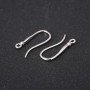 Earring posts 2x20mm, silver-colored metal, price per pair