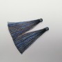 Crafting Brush Brown-Blue Stripe, 7 cm long, 7 mm diameter, pair