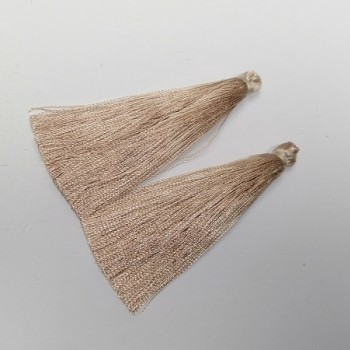 Заготівля для рукоділля Кисть "Капучино", довжина 7см, діаметр 7мм пара