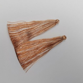 Заготівля для рукоділля Кисть "Карамельна смужка", довжина 7см, діаметр 7мм пара