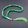 Nephrite Stone Prayer Beads, 33 Beads, 10mm Diameter+