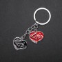 Heart Keychain in Silver Color