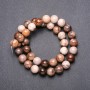 Jasper Beads on Thread, Smooth Round Bead, 10mm Diameter, 38cm Length