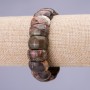 Picasso Jasper chain-link bracelet 11×19(±)mm on elastic