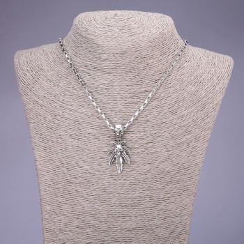 Skull Pendant 20×44 mm on a chain, length 55 cm