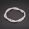 Kaolin Beads on Fishing Line, Smooth Round Bead, 5 mm Diameter, 38 cm Length