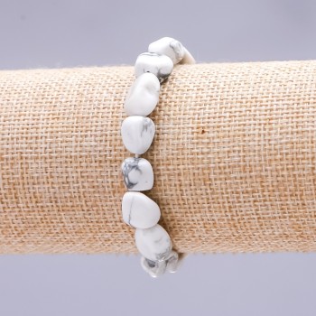 Elastic bracelet with kaholong cabochon 10×12(±)mm