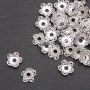 End caps for findings, diameter 12×3 mm, inner diameter 2.4 mm, finish 4 mm, 20 g ± 53 pcs