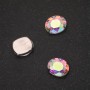 Price per pack / 10 pcs. Rainbow sew-on crystal in oval setting 8×10 mm