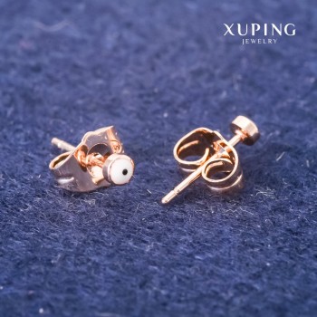 Xuping 'Eye' Stud Earrings 3 mm 18K Gold Plating