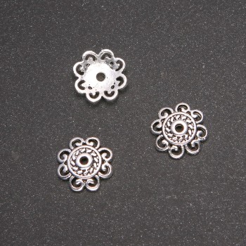 End cap fittings, diameter 13mm, inner diameter 7mm, finish 20 g +/- 17 pcs