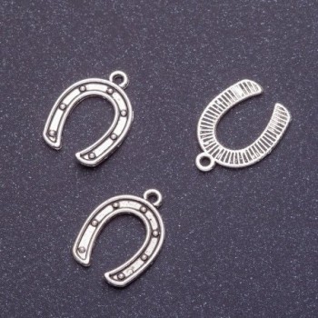 Horseshoe-shaped Pendant 16x12mm, Packaging 20 g ± 43 pcs