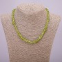 Chrysolite Necklace, chip beads, diameter 6(±)mm, length 45 cm