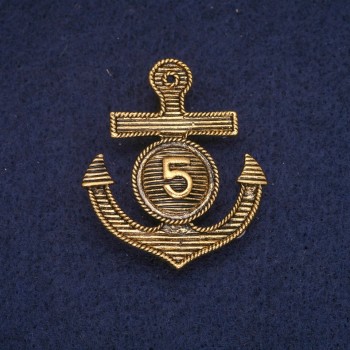 Anchor Brooch in Old Gold Color 32×37mm
