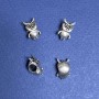 Pandora Owl Bead, 5 mm diameter, pack of 8