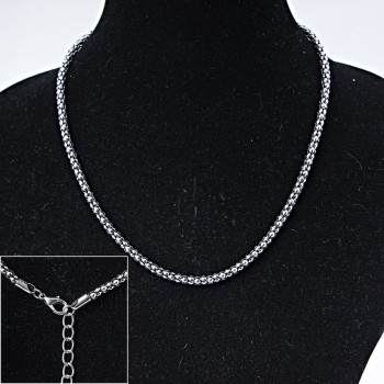 Metal cable chain for jewelry, 44 cm +