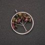 Pendant 'Tree of Happiness' Tourmaline, diameter 30mm